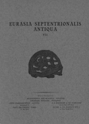 Eurasia Septentrionalis Antiqua. VII. Helsinki: 1932.